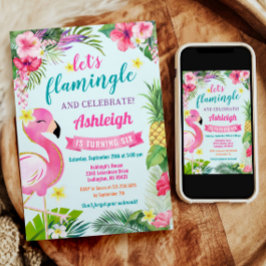 トロピカルサマー6誕生日招待状 招待状