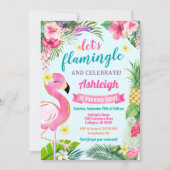 トロピカルサマー8誕生日招待状 招待状 (正面)