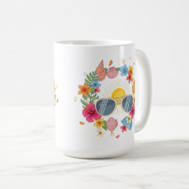 トロピカルサマー コーヒーマグ | かわいいティーカップ コーヒーマグカップ