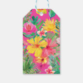 トロピカルサンキューメッセージカードフラミンゴス ギフトタグ (裏面)