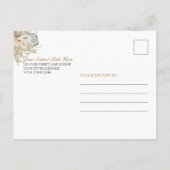 トロピカルサンゴバラフローラ母の日 インビテーションポストカード (裏面)