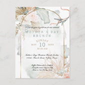 トロピカルサンゴバラフローラ母の日 インビテーションポストカード (正面)