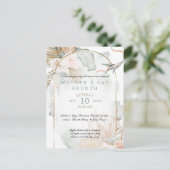 トロピカルサンゴバラフローラ母の日 インビテーションポストカード (スタンド正面)