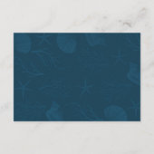 トロピカルサンゴ礁 |ビーチ結婚式披露宴 エンクロージャーカード (裏面)