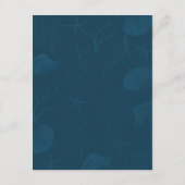 トロピカルサンゴ礁 |ビーチ結婚式詳細 エンクロージャーカード (裏面)