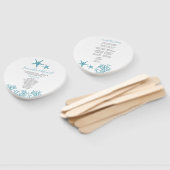 トロピカルサンゴ結婚式 プログラムファン ハンドファン (組立なし)