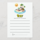 トロピカルサンシャイン「来ここザ・ソン」赤ちゃんシャワー アドバイスカード (正面)