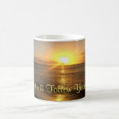 トロピカルサンセットと引用文 コーヒーマグカップ (中央)