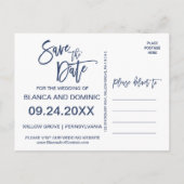 トロピカルサンセットの日付を保存 案内ポストカード (裏面)