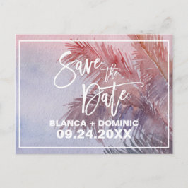 トロピカルサンセットの日付を保存 案内ポストカード