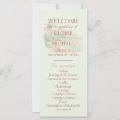トロピカルサンセットアイランド結婚式プログラム (正面)