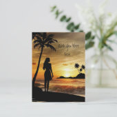 トロピカルサンセットアイランド ポストカード (スタンド正面)