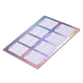 トロピカルサンセットウィークリープランナーティア遠くに ノートパッド (アングル)