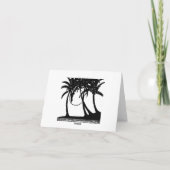 トロピカルサンセットウォッシュノーテカード カード (裏面)