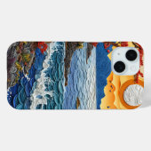 トロピカルサンセットオーシャンウェーブコーストシーン Case-Mate iPhoneケース (裏面 (横))