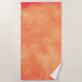 トロピカルサンセットクラウドエフェクト ビーチタオル (正面)