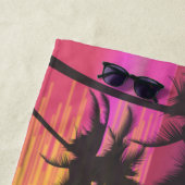 トロピカルサンセットグラフィック ビーチタオル (インサイチュ)