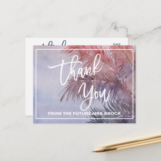 トロピカルサンセットサンセット ポストカード (正面/裏面インサイチュ)