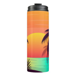トロピカルサンセットサーマルタンブラー タンブラー