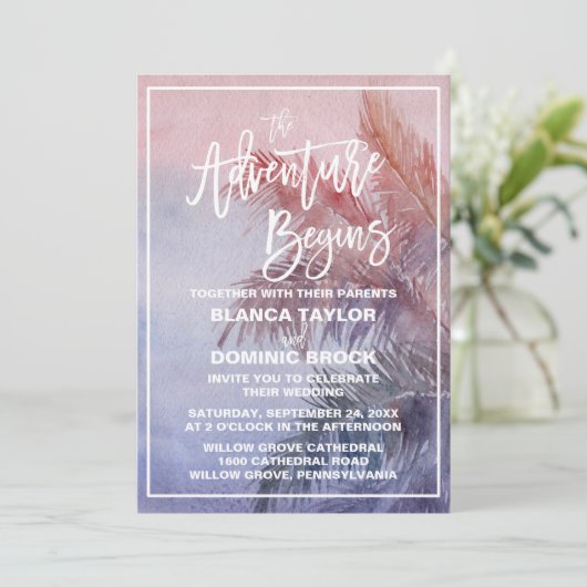 トロピカルサンセットザアドベンチャー結婚の開始 招待状 (スタンド正面)