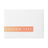 トロピカルサンセットシャーベールオレンジラップラのまわりにベル ラップアラウンド宛名ラベル (正面)