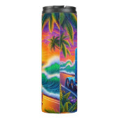 トロピカルサンセットセミトラック海 タンブラー (裏面)