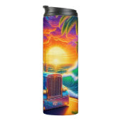 トロピカルサンセットセミトラック海 タンブラー (回転右)