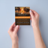 トロピカルサンセットバケーショントラベルエージェント広告 チラシ (手)