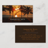トロピカルサンセットバケーショントラベルエージェント 名刺 (正面/裏面)