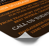 トロピカルサンセットバケーショントラベル広告エージェント ポスター (角)