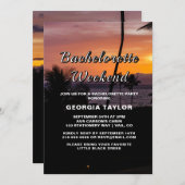 トロピカルサンセットバチェロレッテ週末招待状 招待状 (正面/裏面)