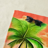 トロピカルサンセットパラダイスビーチビュー ビーチタオル (インサイチュ)