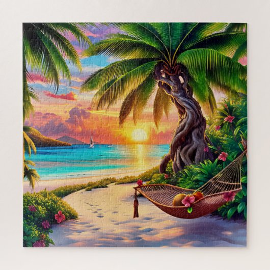 トロピカルサンセットパラダイス ジグソーパズル (縦)