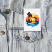 トロピカルサンセットパラダイス 缶バッジ (インサイチュ)