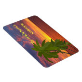 トロピカルサンセットパーソナライズされたステートルームドアマーカー マグネット (右側)