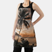 トロピカルサンセットパームツリーズセントクロワUSVI エプロン (インサイチュ)