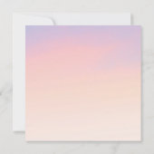 トロピカルサンセットパームツリービーチ結婚式招待状 招待状 (裏面)