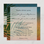 トロピカルサンセットパームフロント 招待状 (正面/裏面)