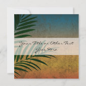トロピカルサンセットパームフロント 招待状 (裏面)