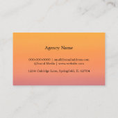 トロピカルサンセットビジネスカード 名刺 (裏面)