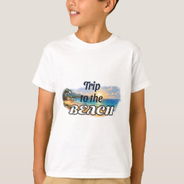 トロピカルサンセットビーチデザインへの旅 Tシャツ