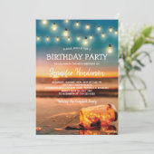 トロピカルサンセットビーチバースデーパーティー 招待状 (スタンド正面)