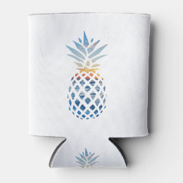 トロピカルサンセットビーチパイナップル（海の景色付き） 缶クーラー