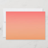 トロピカルサンセットビーチパームツリーリタイアメントパーティー 招待状 (裏面)