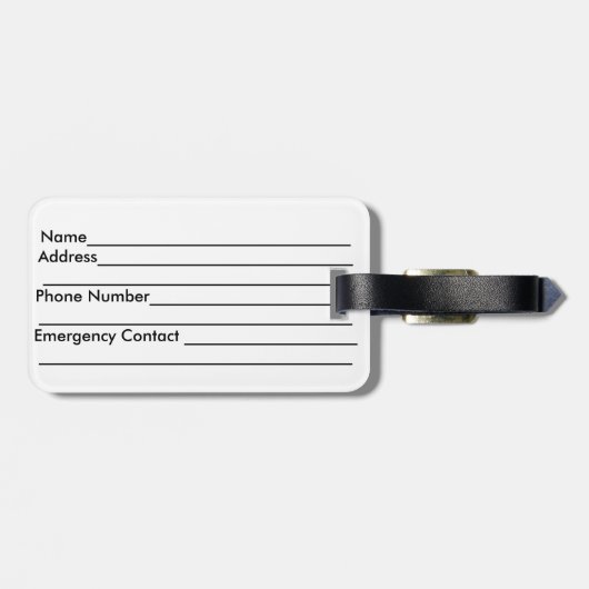 トロピカルサンセットビーチヤシの木がパーソナライズ ラゲッジタグ (裏面横)