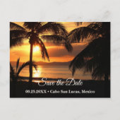 トロピカルサンセットビーチ日付ポストカードの保存 案内ポストカード (正面)