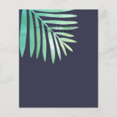 トロピカルサンセットビーチ結婚式招待状予算 (裏面)