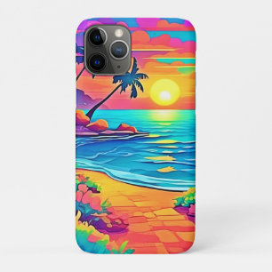 トロピカルサンセットビーチ iPhone 11 PROケース