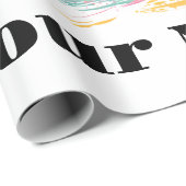 トロピカルサンセットビーブパームツリーズ&ビーチデザイン ラッピングペーパー (ロールコーナー)