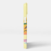 トロピカルサンセットビーブパームツリーズ&ビーチデザイン iPhoneケース (右側面)